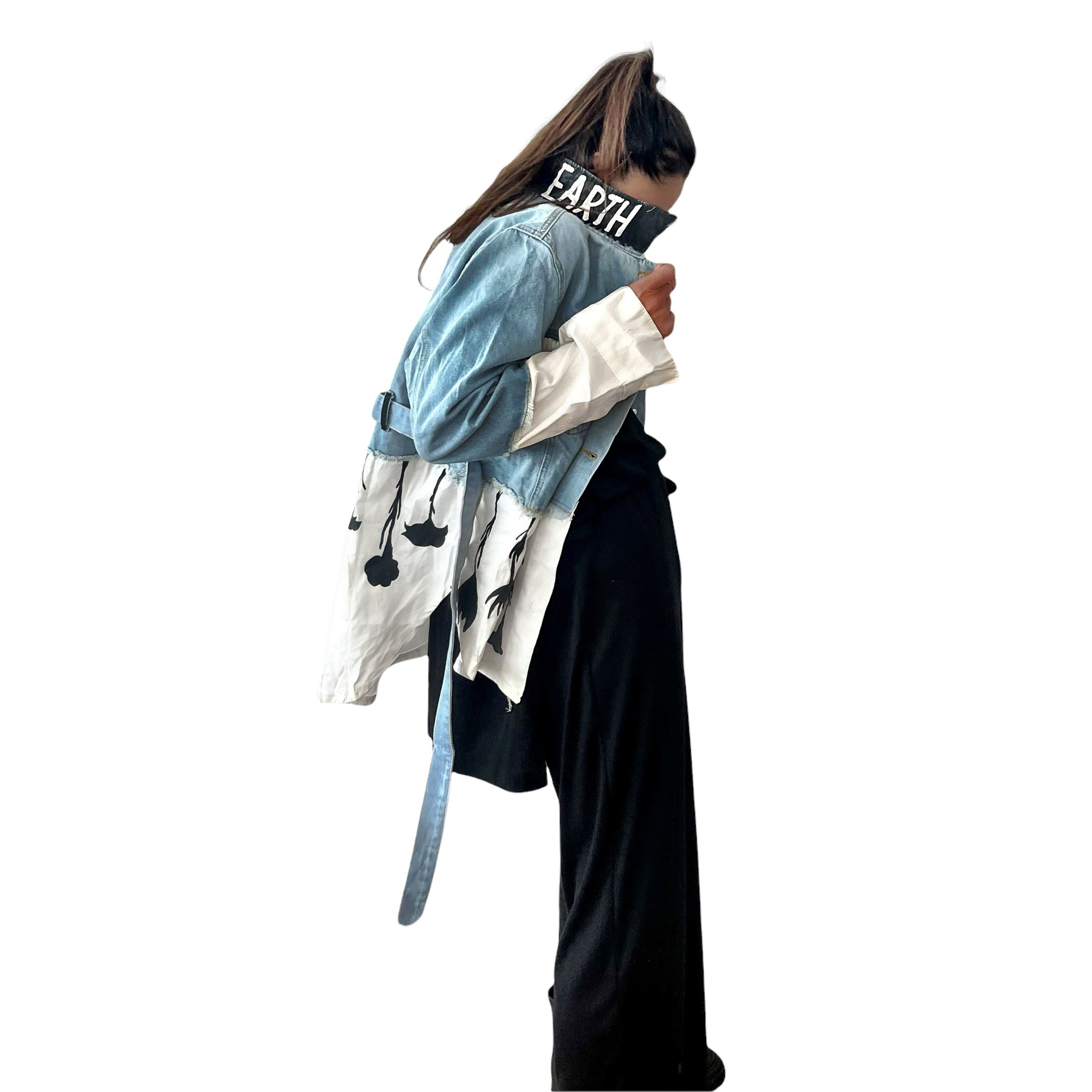 'Our Flower Power' Denim Jacket