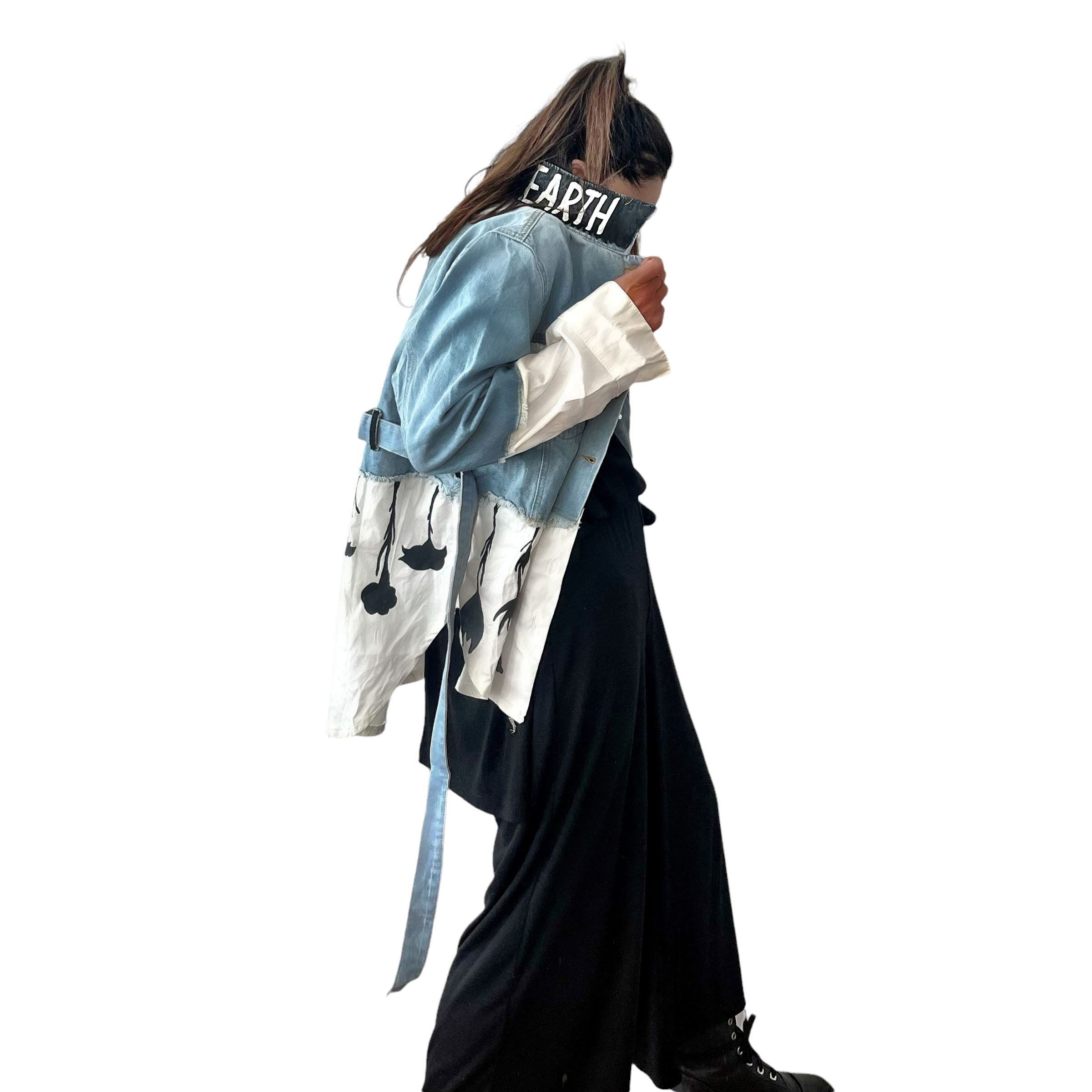 'Our Flower Power' Denim Jacket