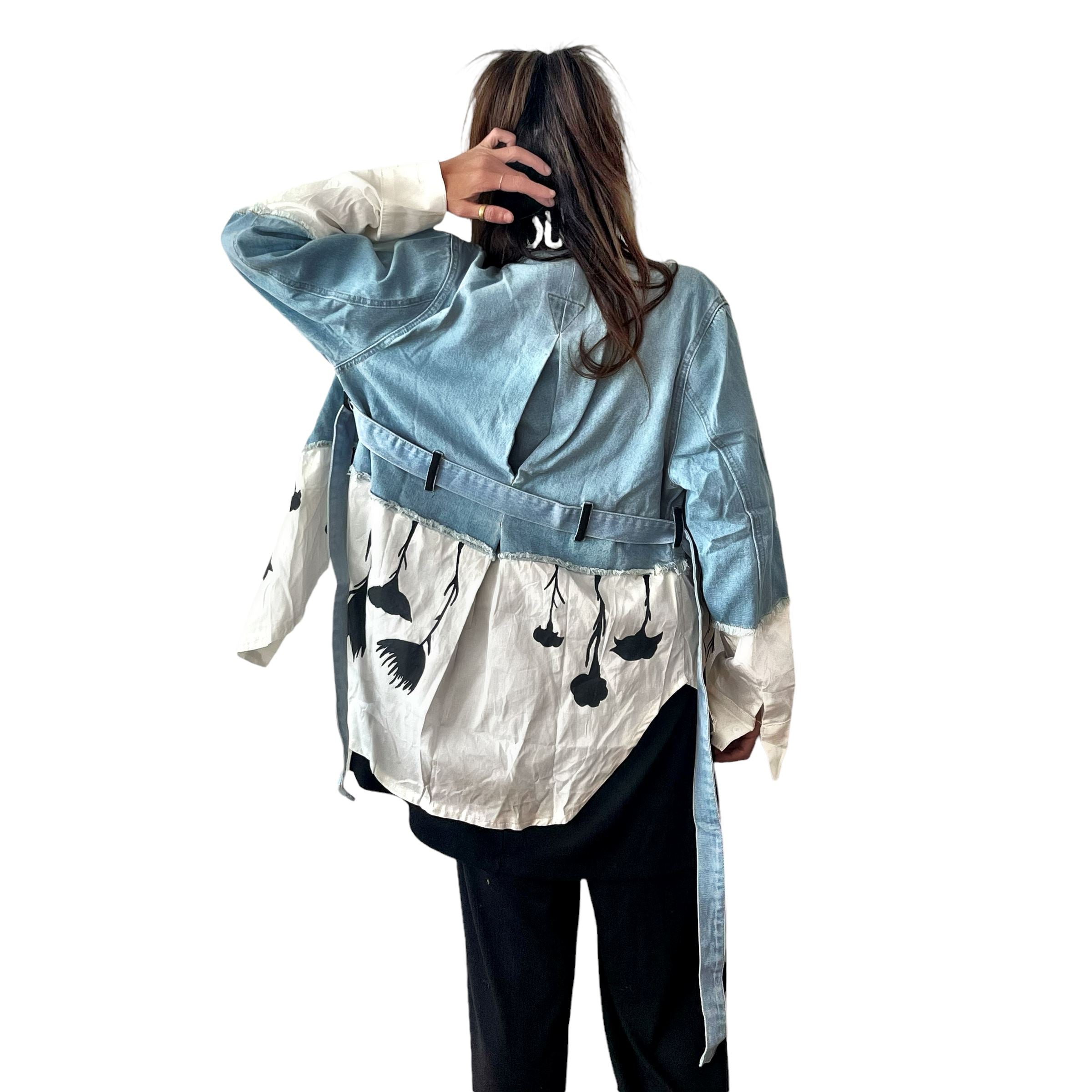 'Our Flower Power' Denim Jacket