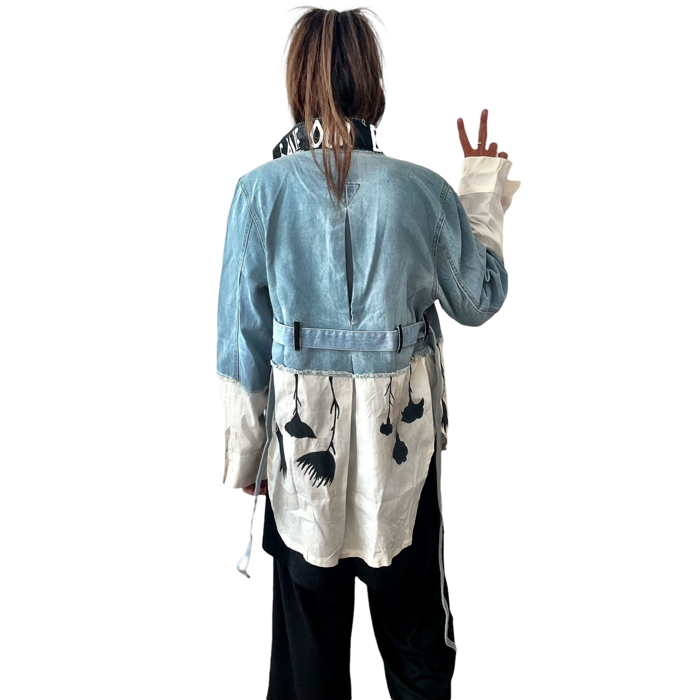 'Our Flower Power' Denim Jacket