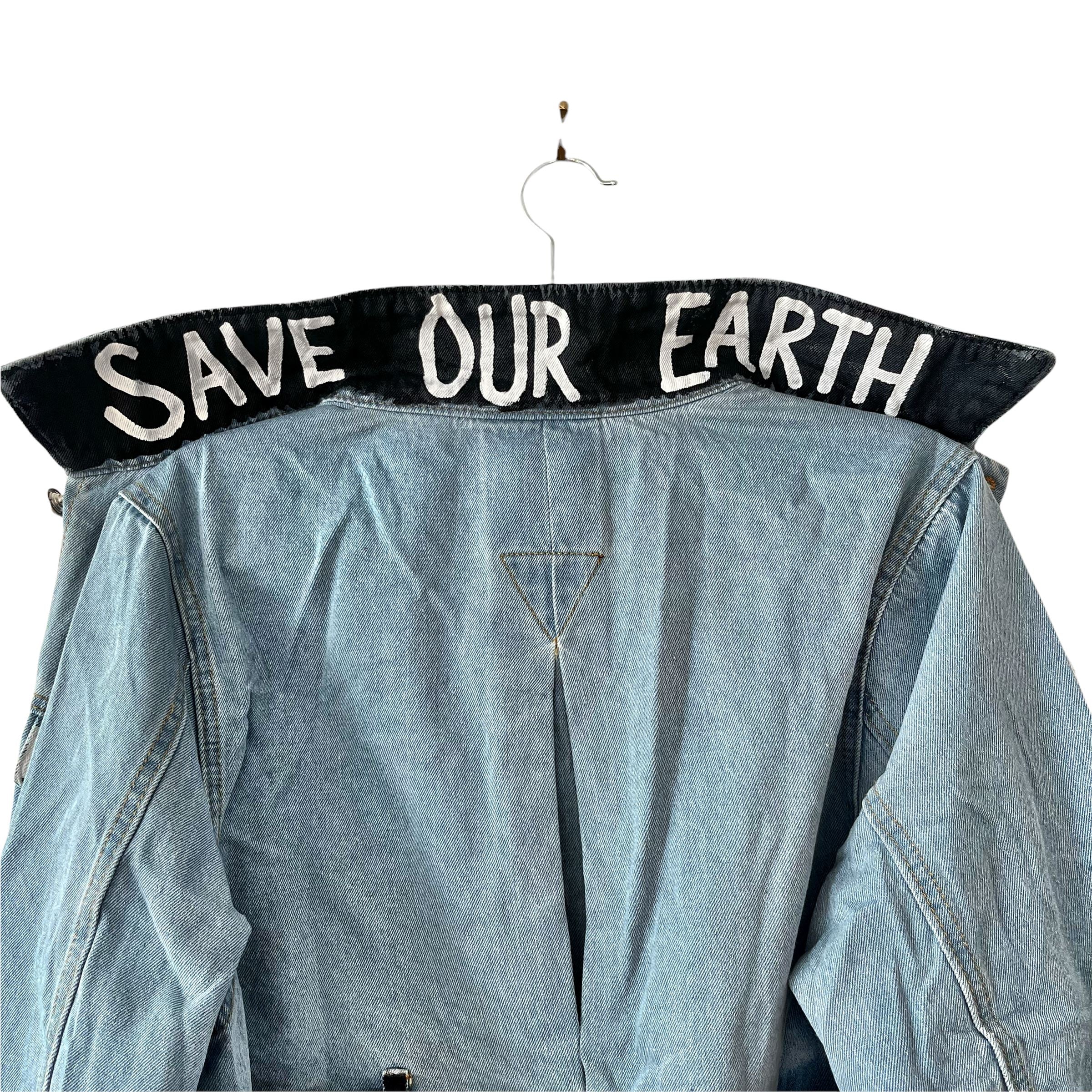 'Our Flower Power' Denim Jacket