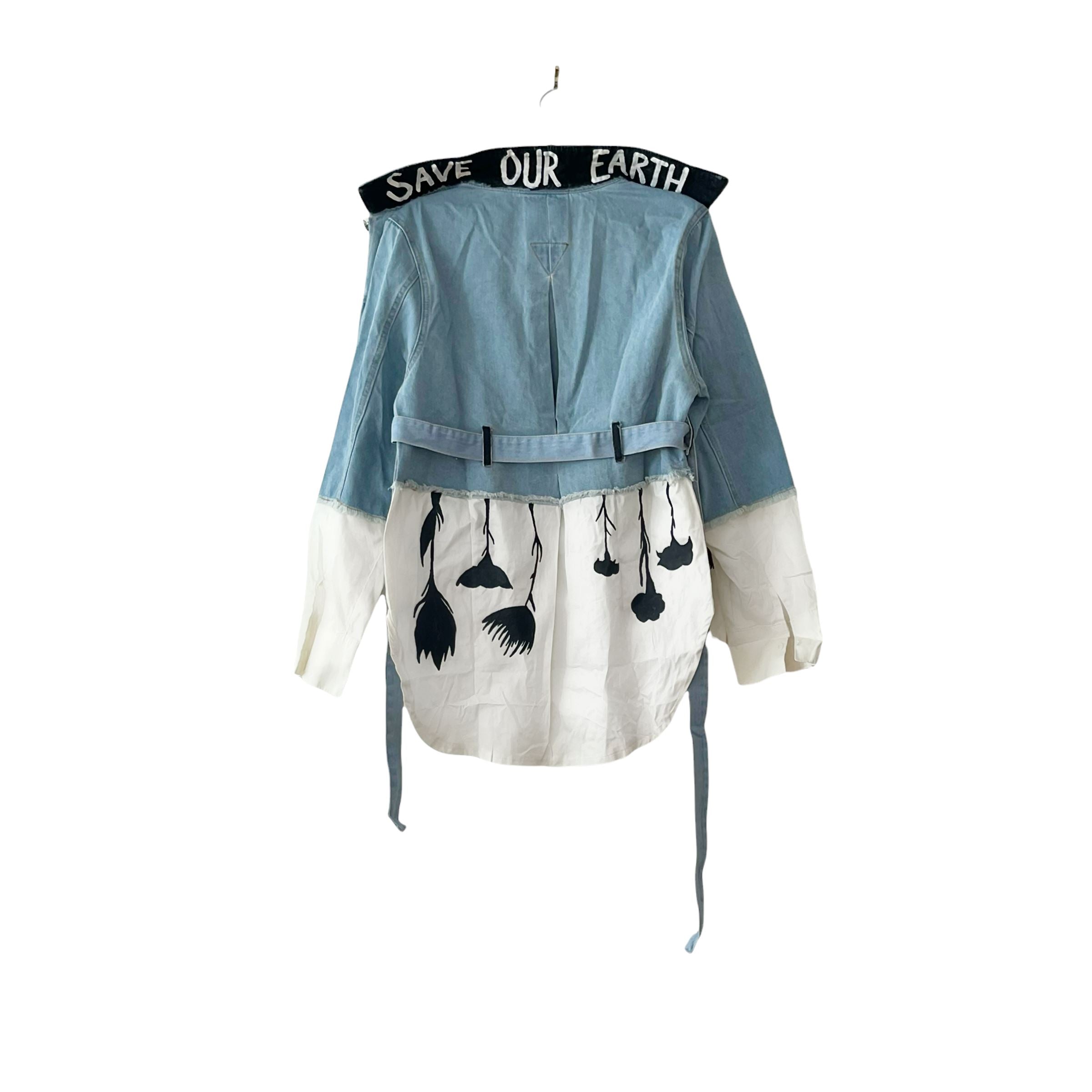 'Our Flower Power' Denim Jacket