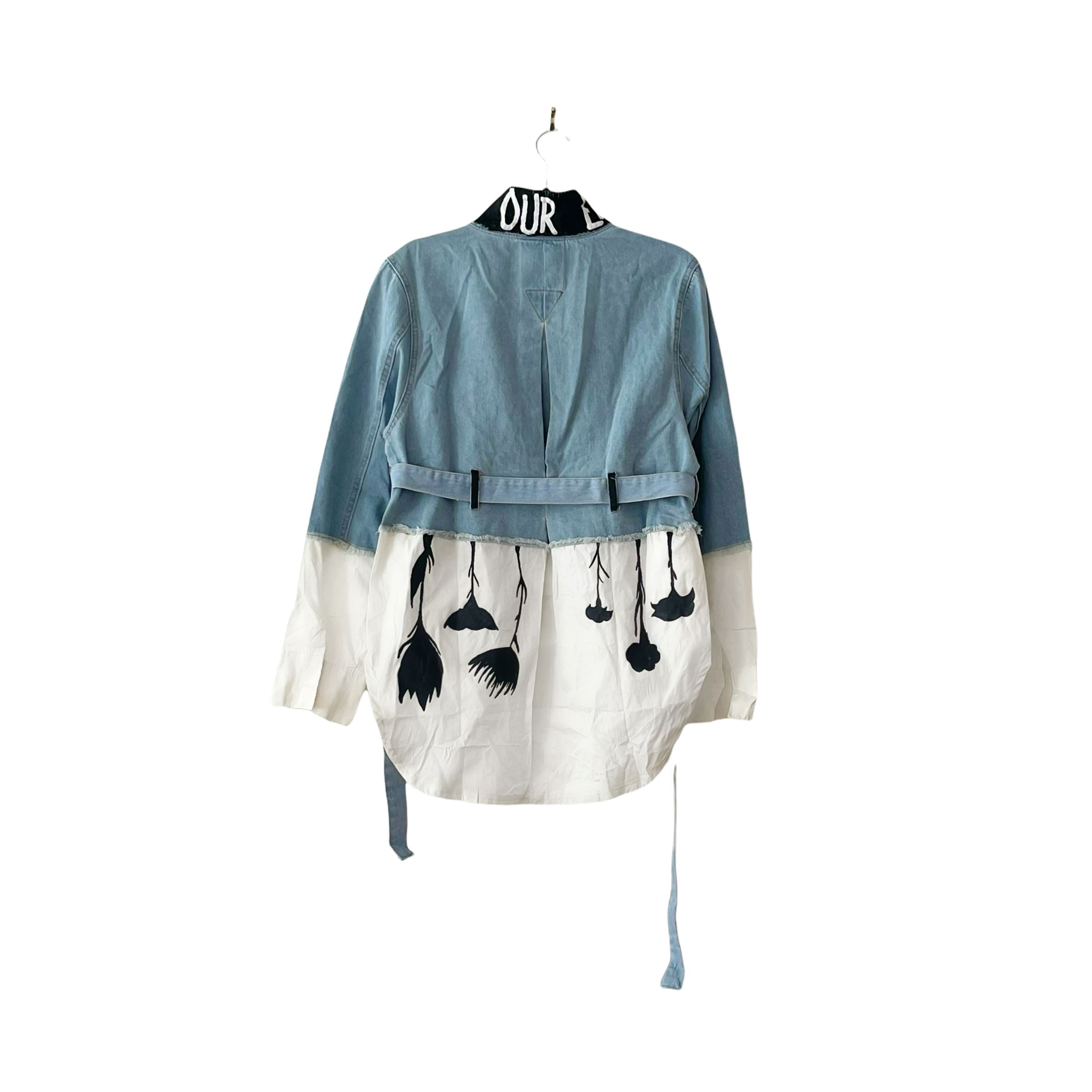 'Our Flower Power' Denim Jacket