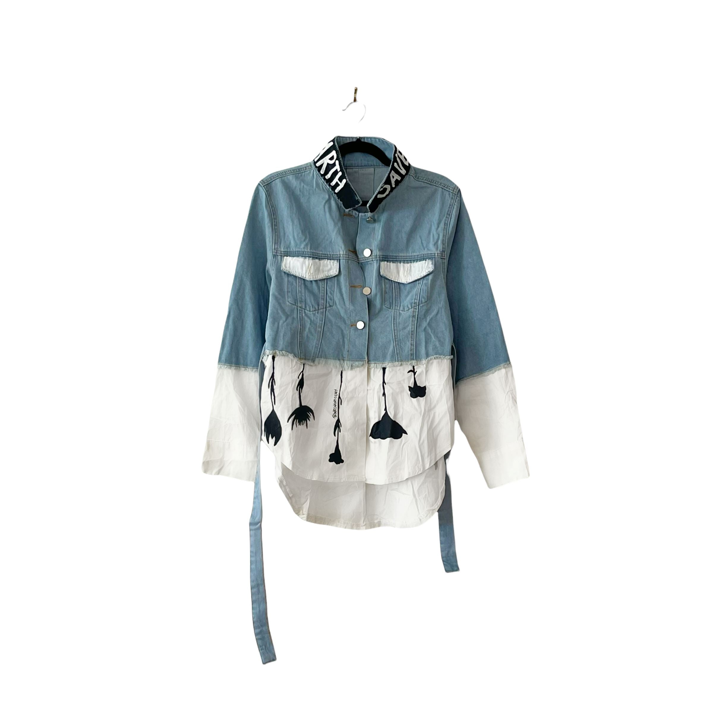 'Our Flower Power' Denim Jacket