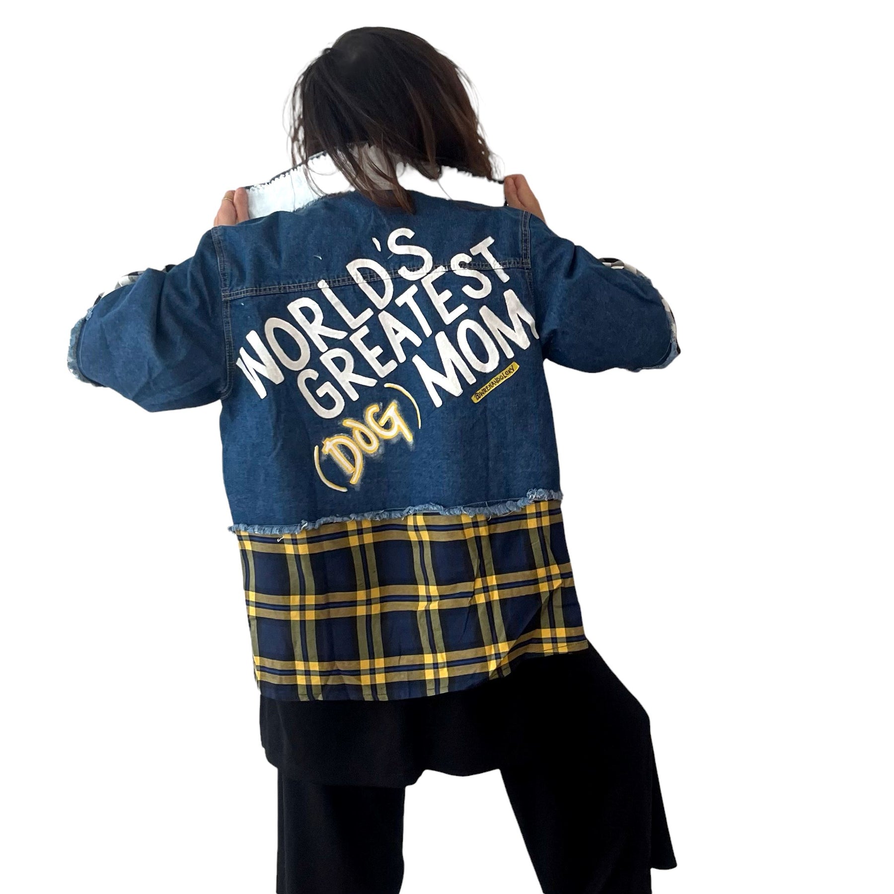 'Dog Mama' Denim Jacket