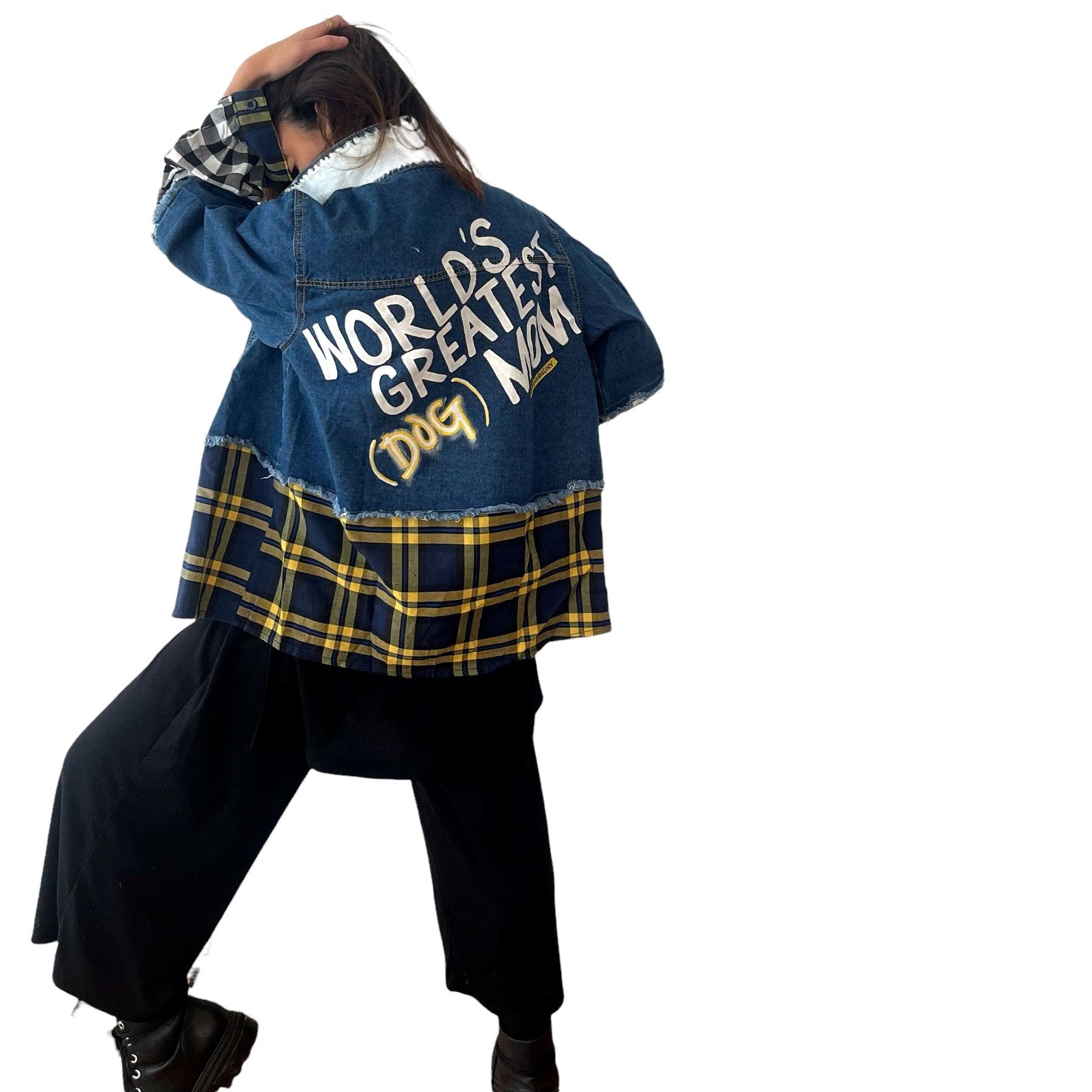'Dog Mama' Denim Jacket