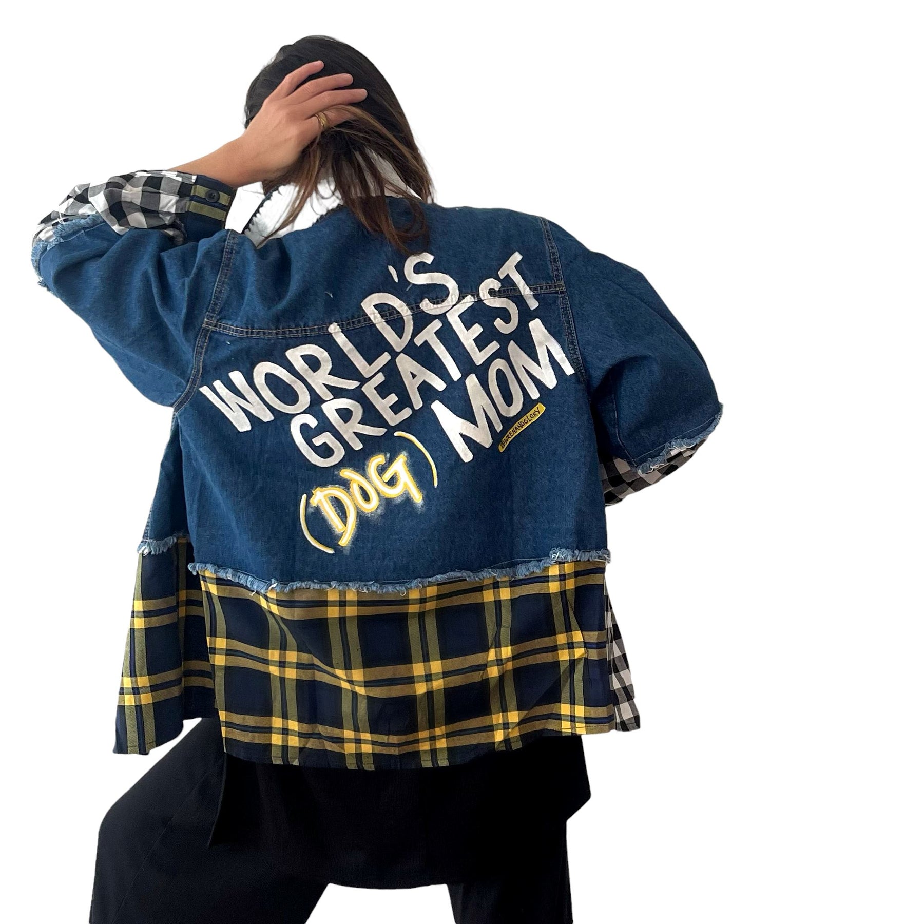 'Dog Mama' Denim Jacket