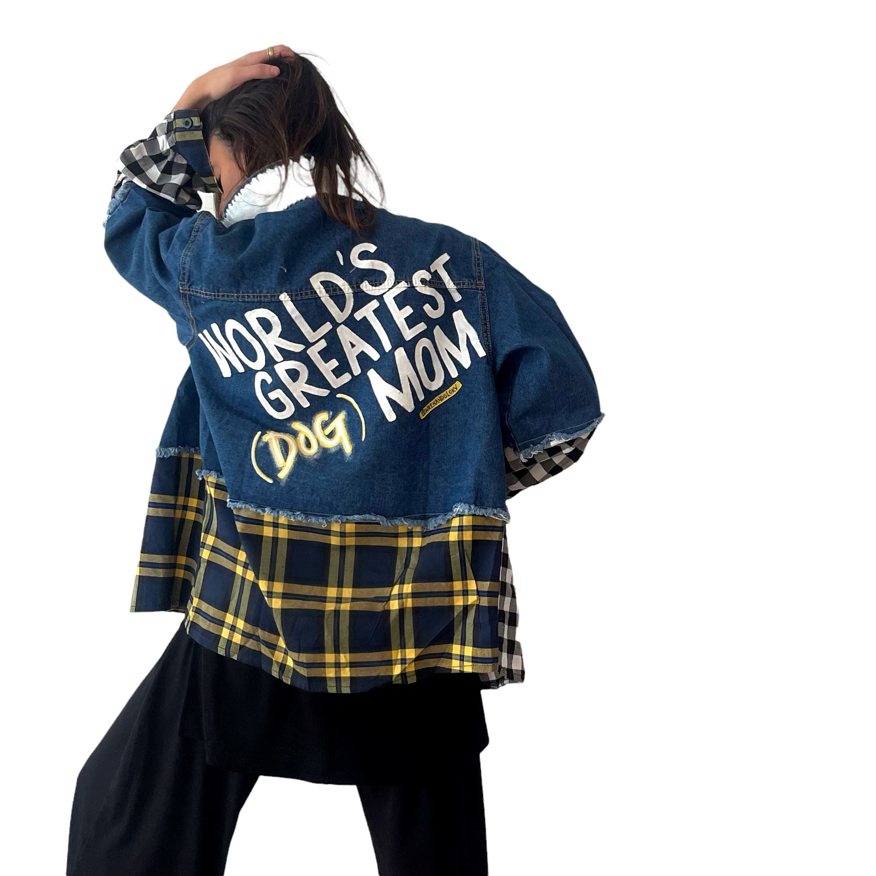 'Dog Mama' Denim Jacket