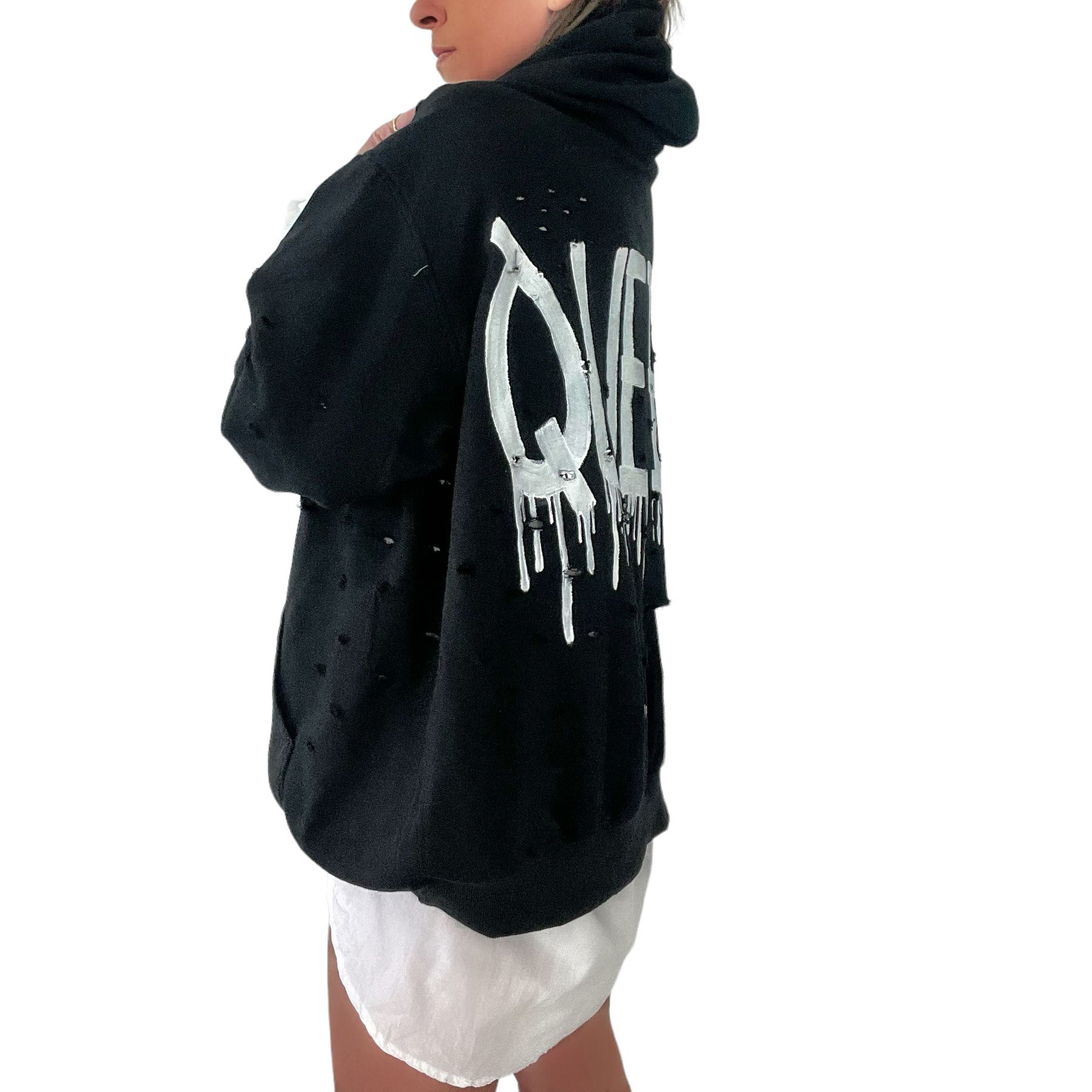 'Queen' Painted Hoodie