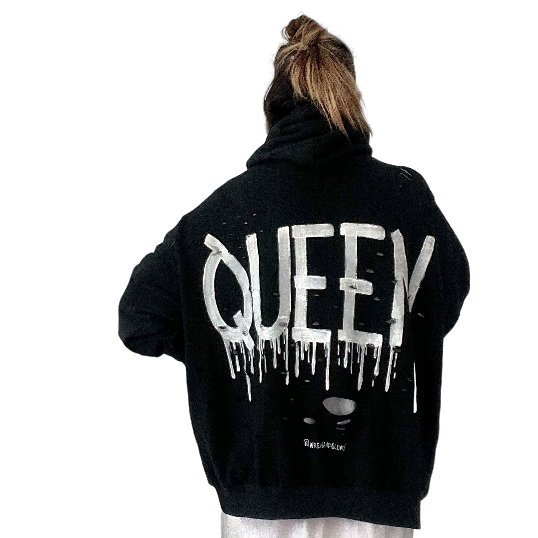 'Queen' Painted Hoodie