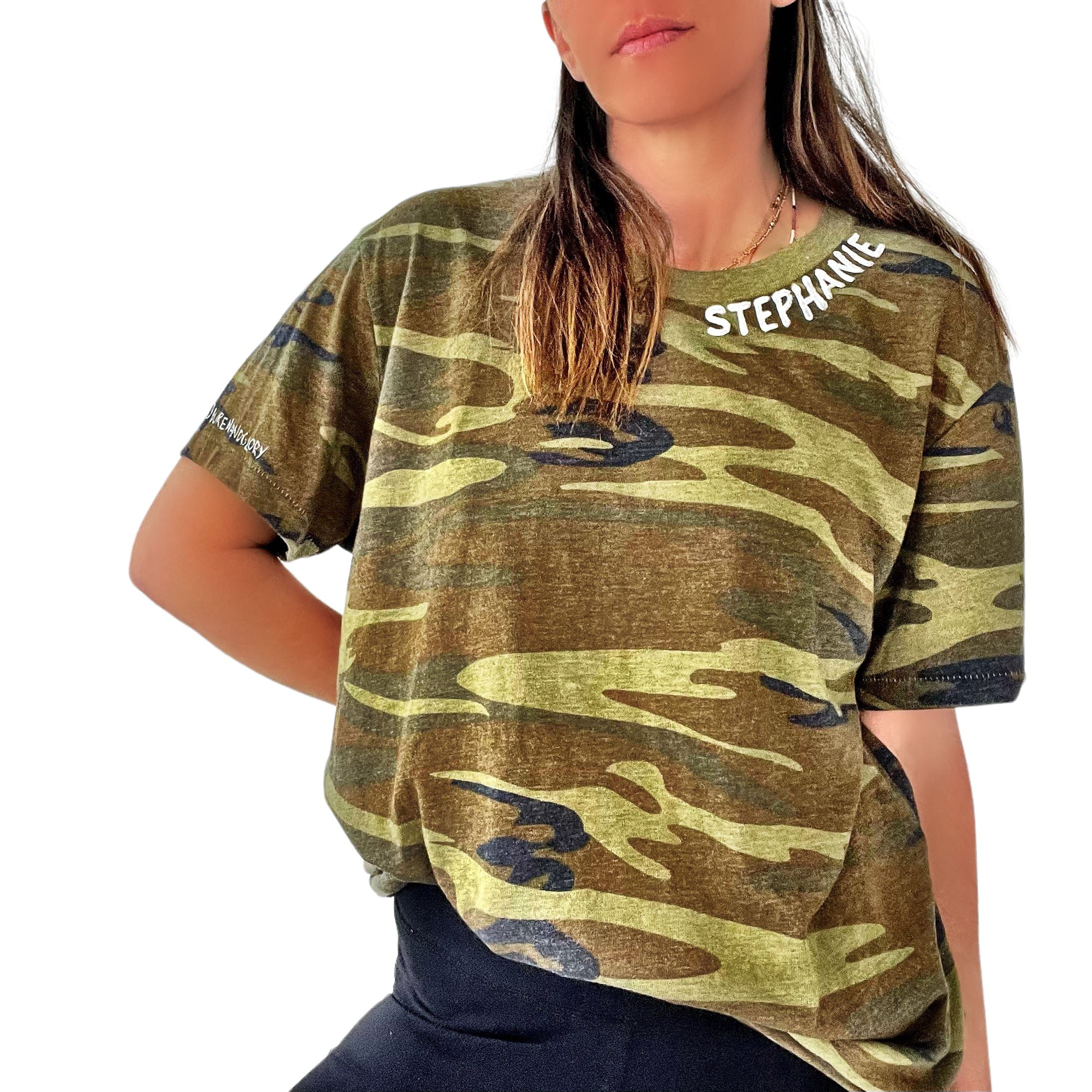 'Basic But Personalized' Camo T Shirt
