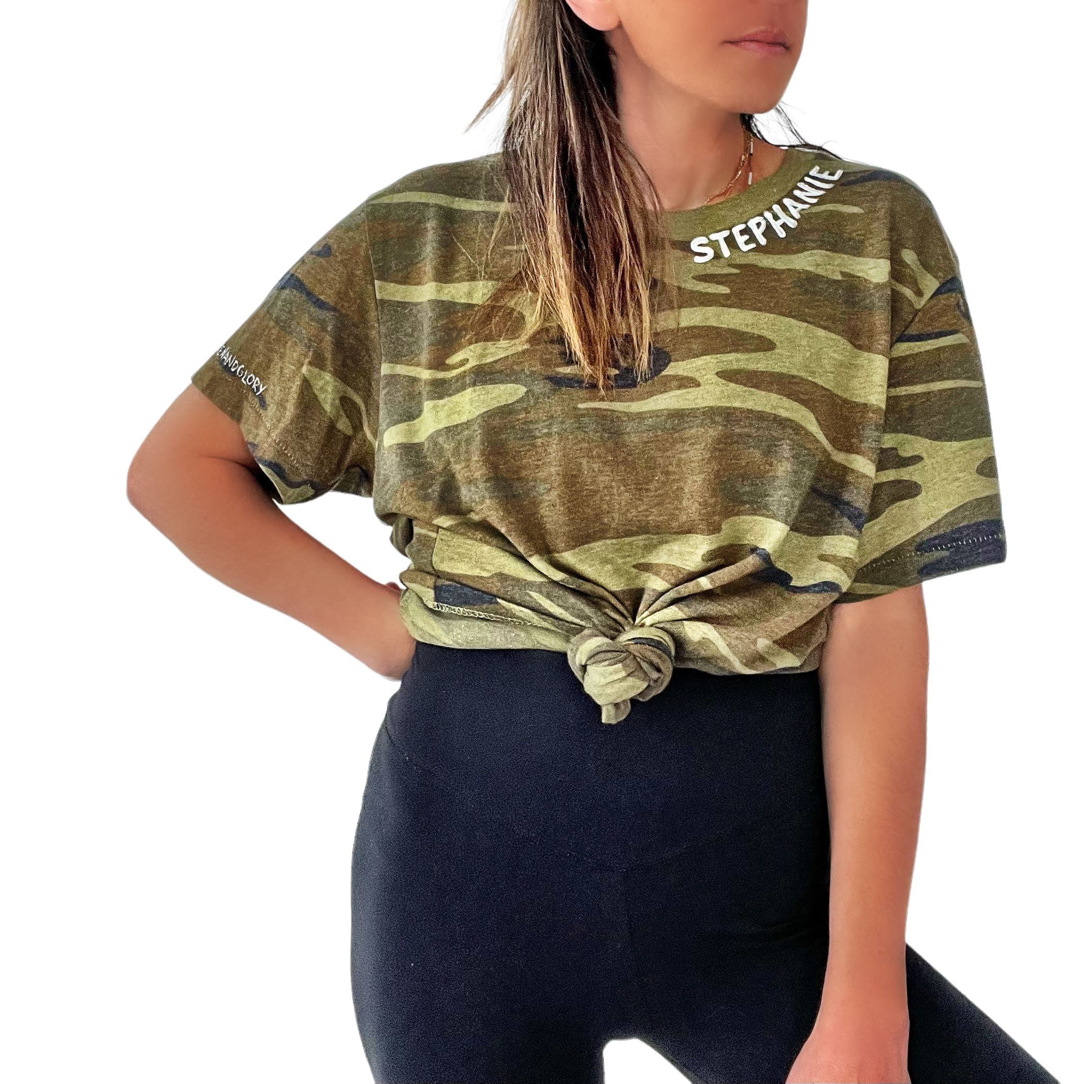 'Basic But Personalized' Camo T Shirt