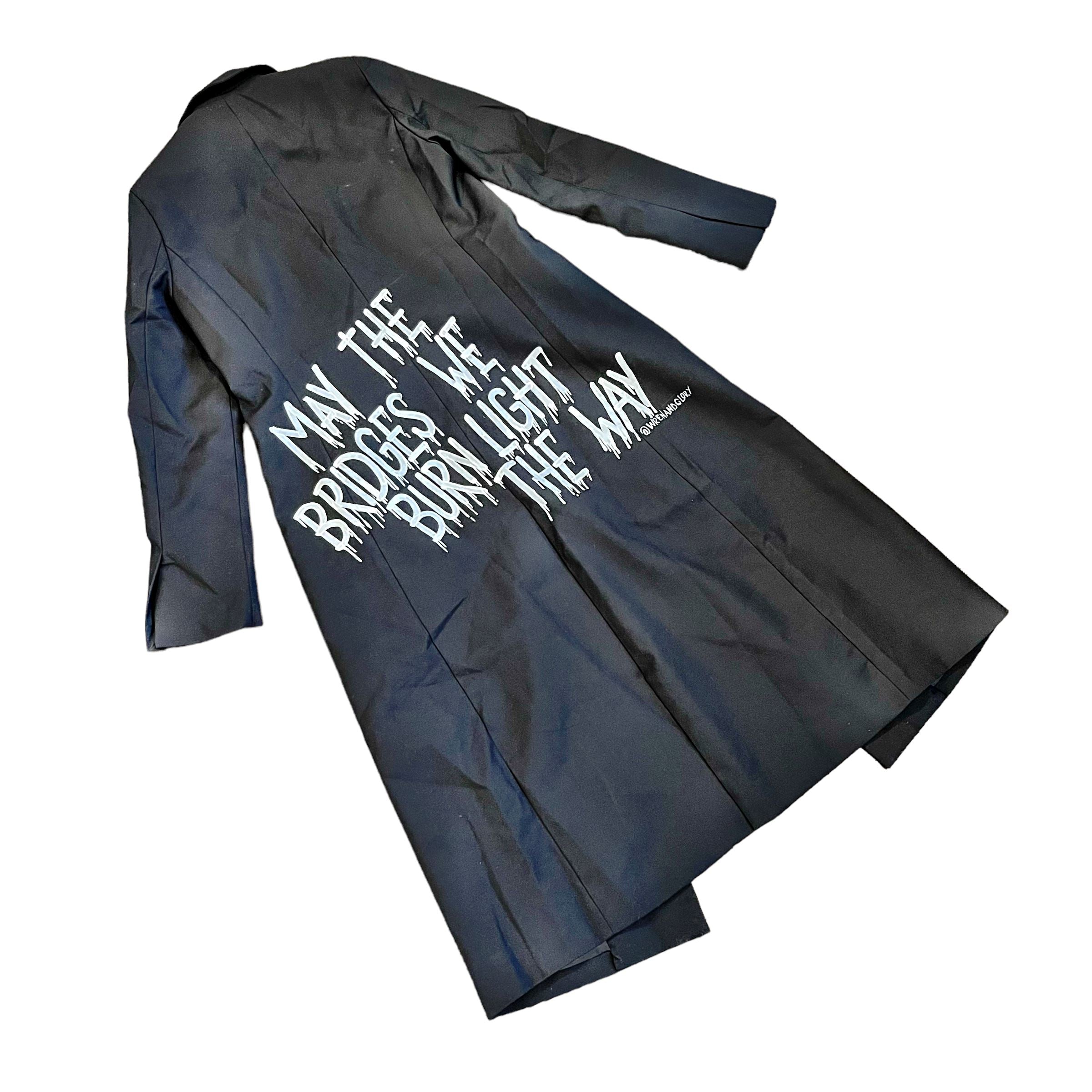 'Burning Bridges' Painted Blazer