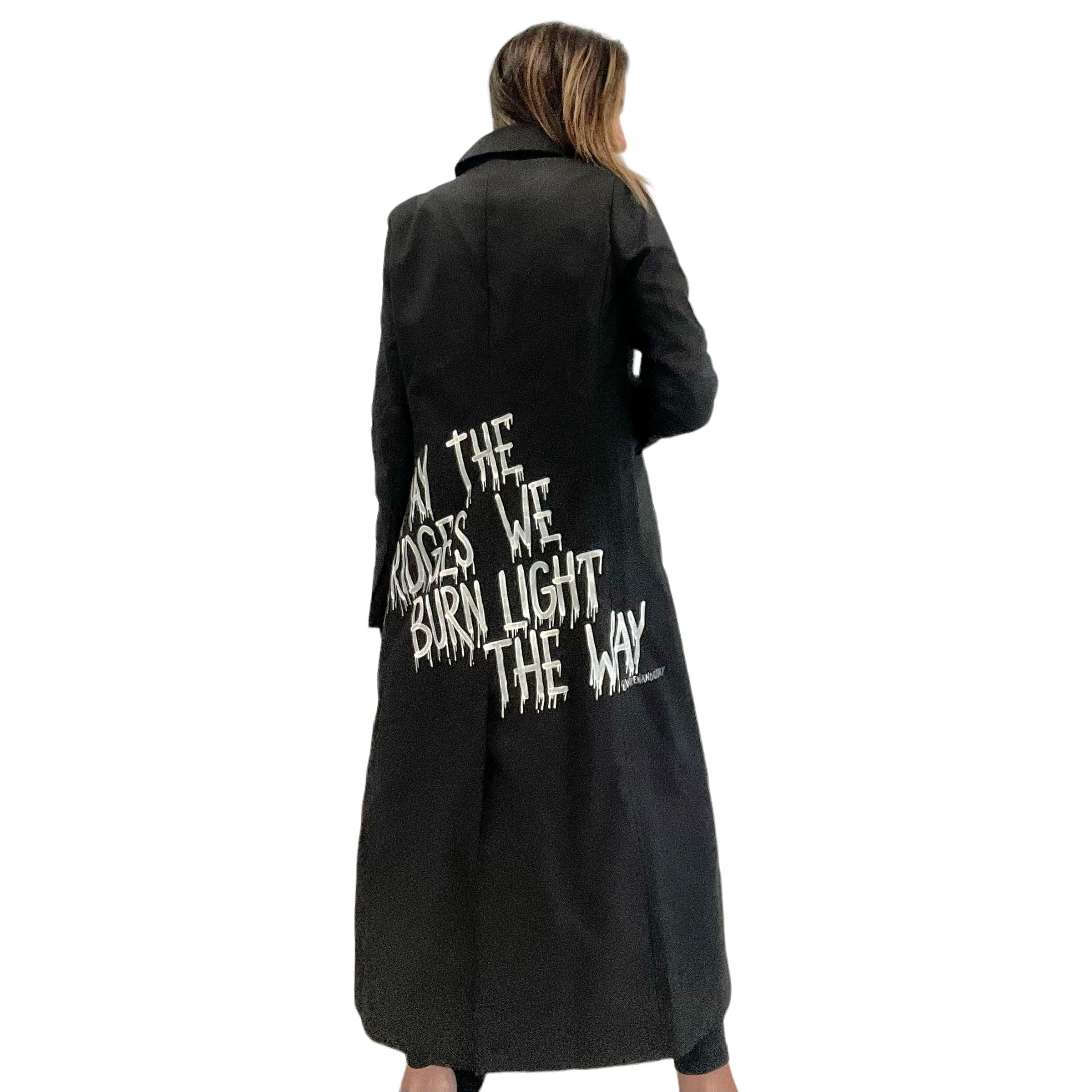 'Burning Bridges' Painted Blazer