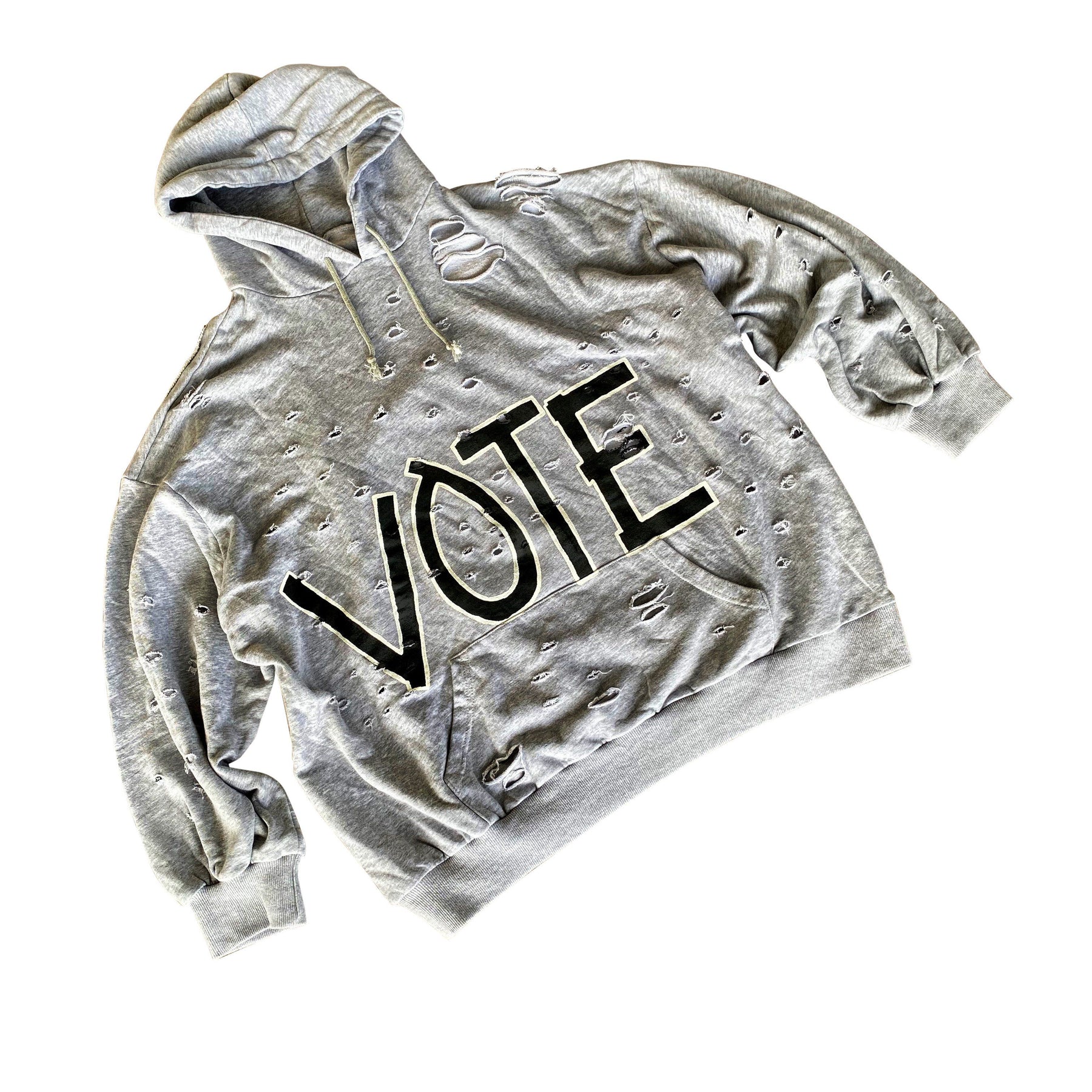 'VOTE!' PAINTED HOODIE