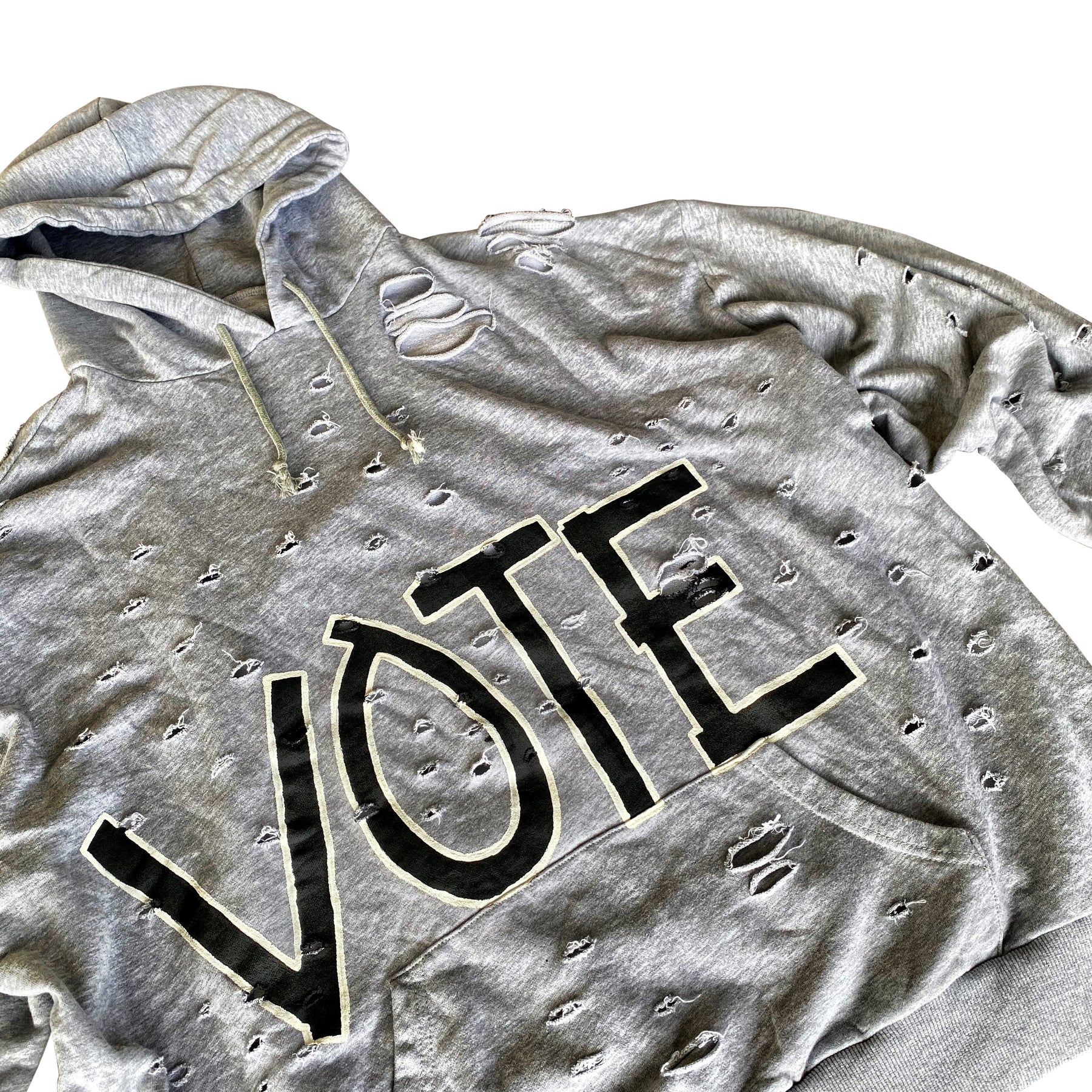 'VOTE!' PAINTED HOODIE