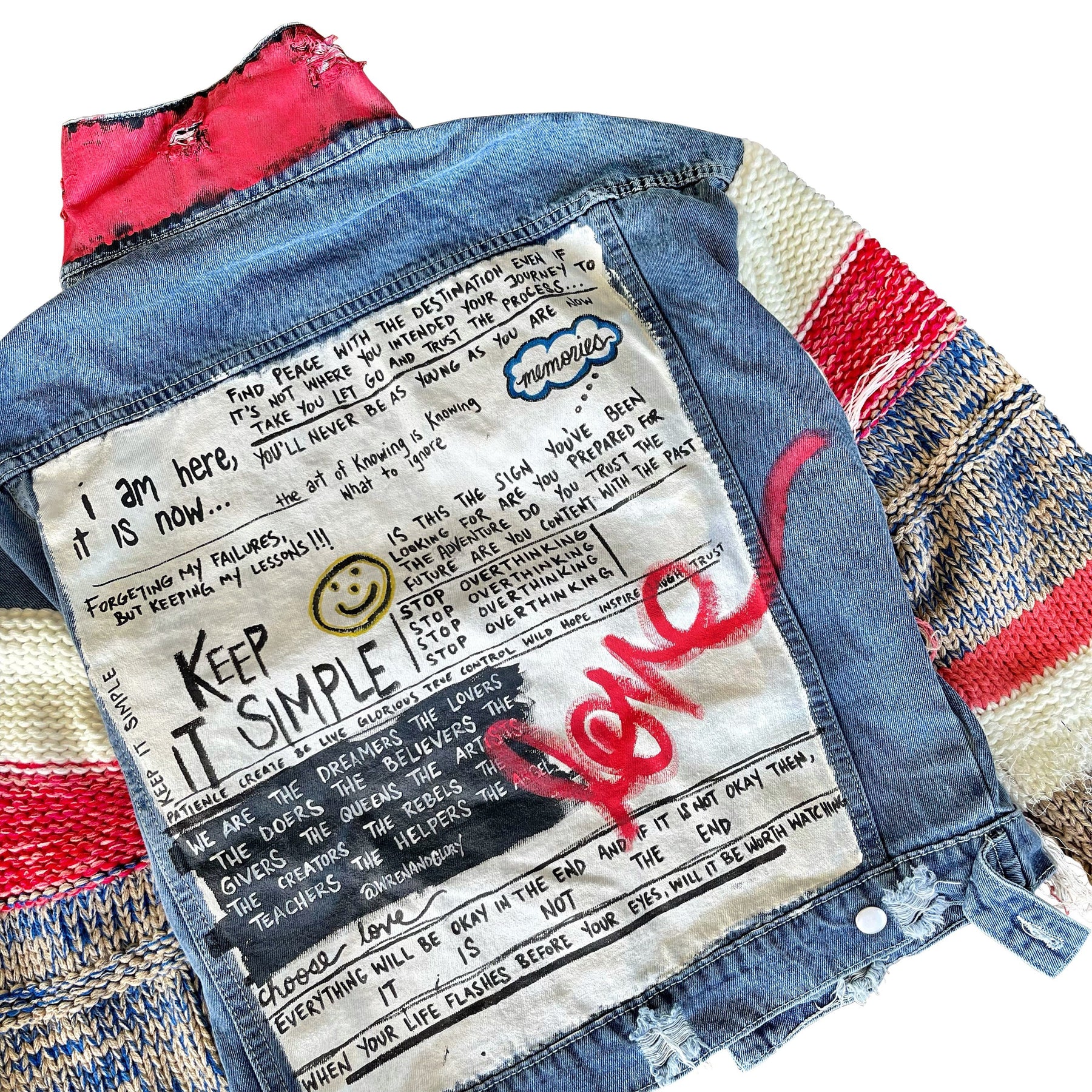 'SIMPLE THOUGHTS' DENIM JACKET