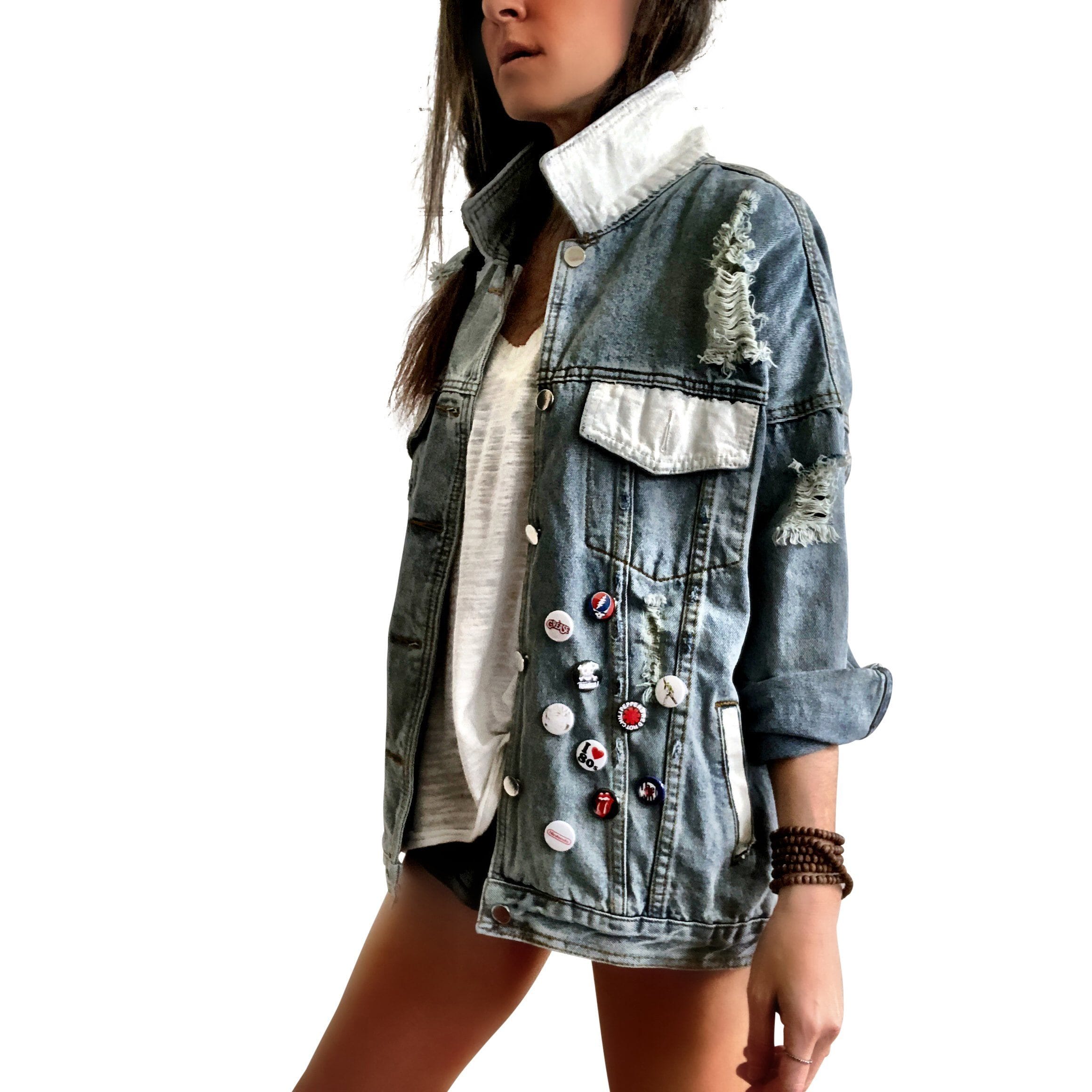 In-Stock 'PEACE FLAG PART 2' DENIM JACKET