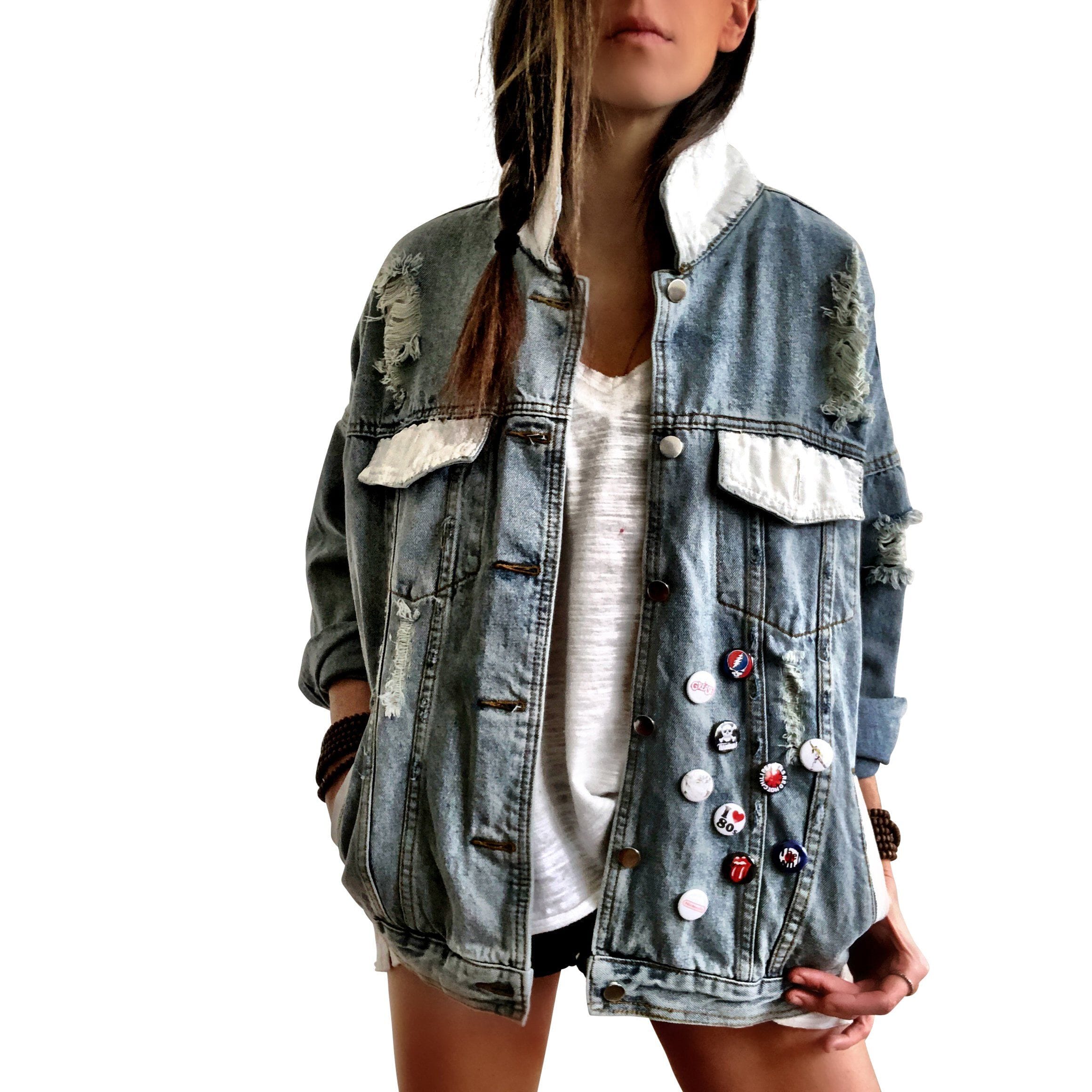 In-Stock 'PEACE FLAG PART 2' DENIM JACKET