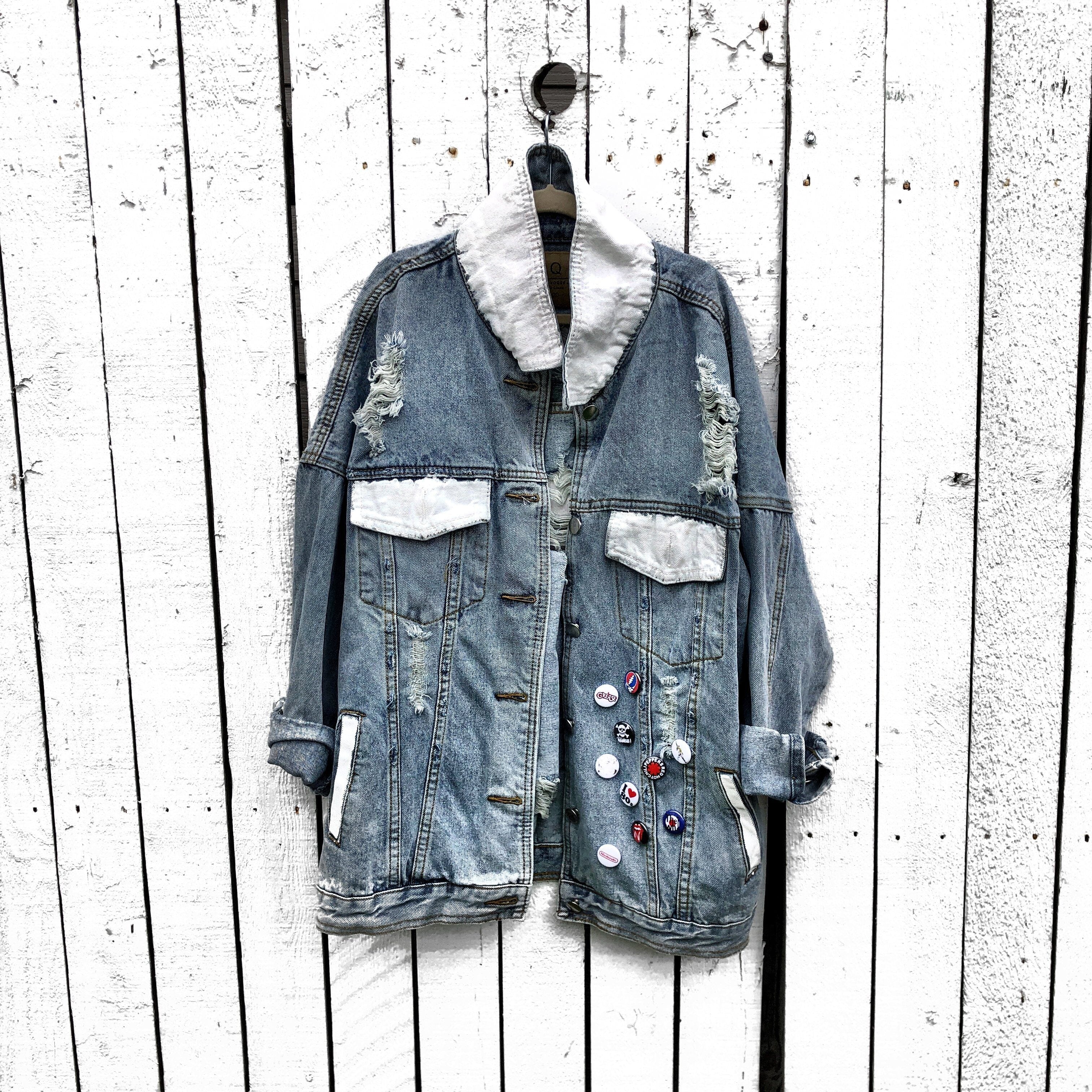 In-Stock 'PEACE FLAG PART 2' DENIM JACKET
