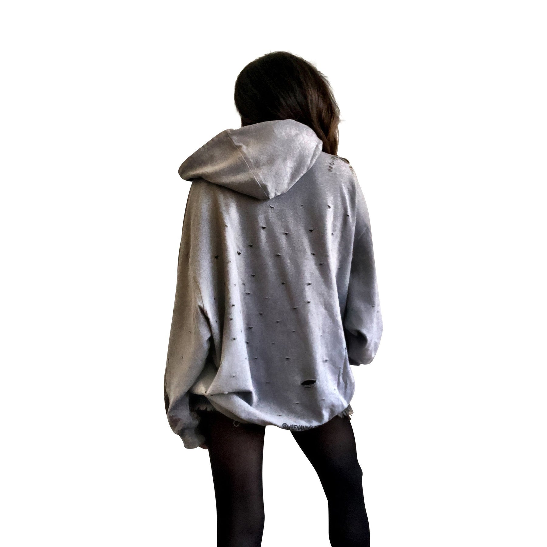 'SHH' PAINTED HOODIE