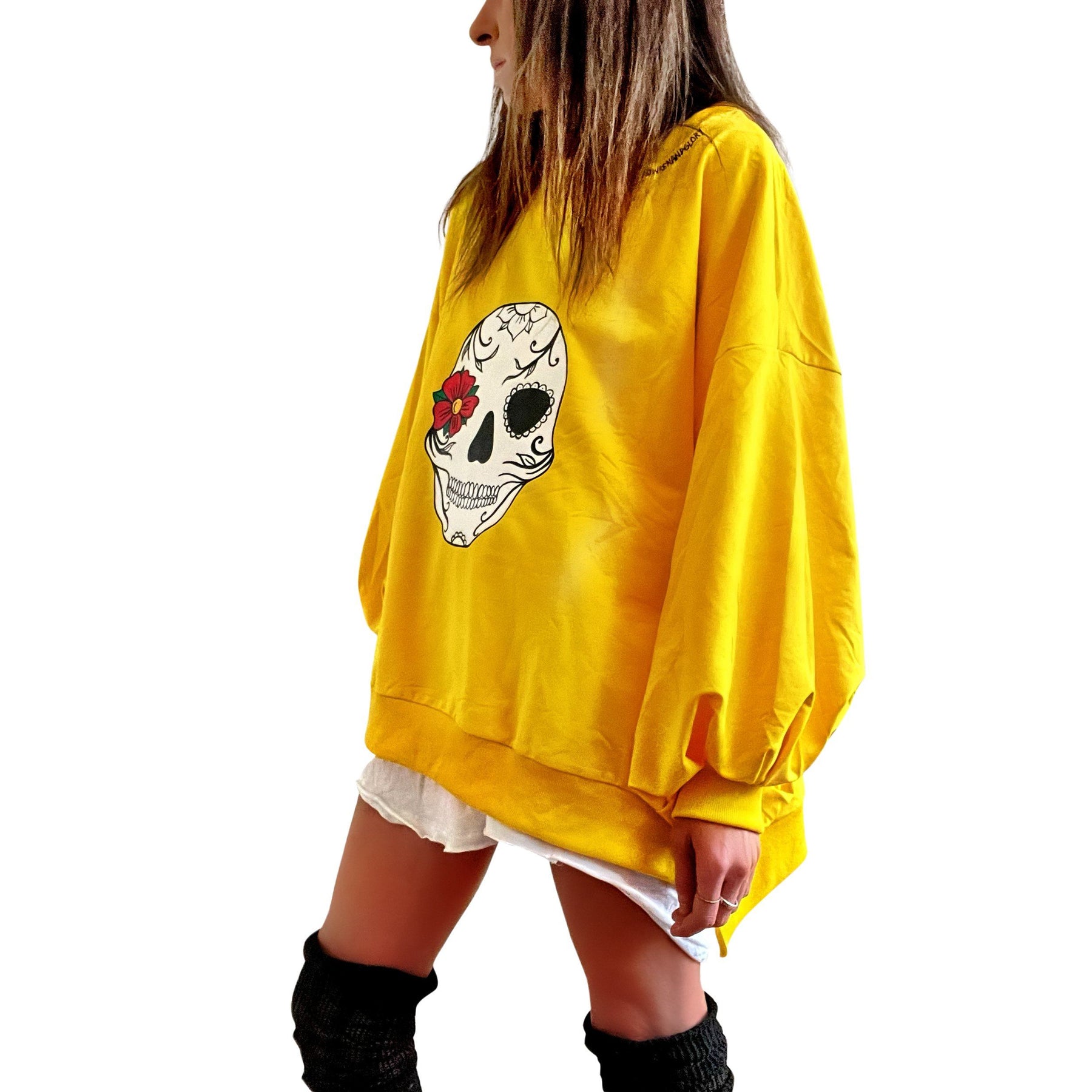 'SUGAR SKULL' PAINTED SWEATSHIRT