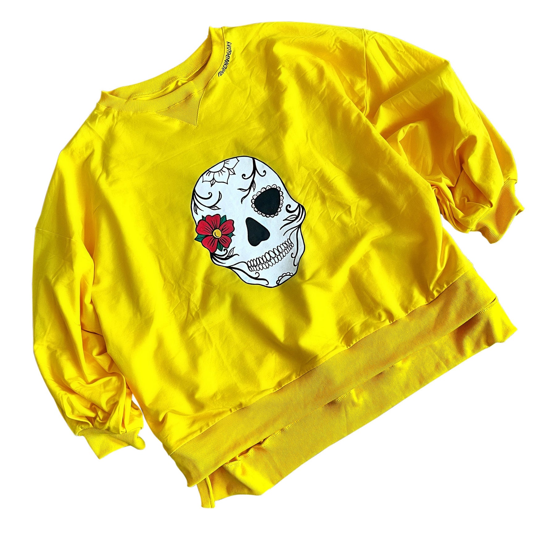 'SUGAR SKULL' PAINTED SWEATSHIRT