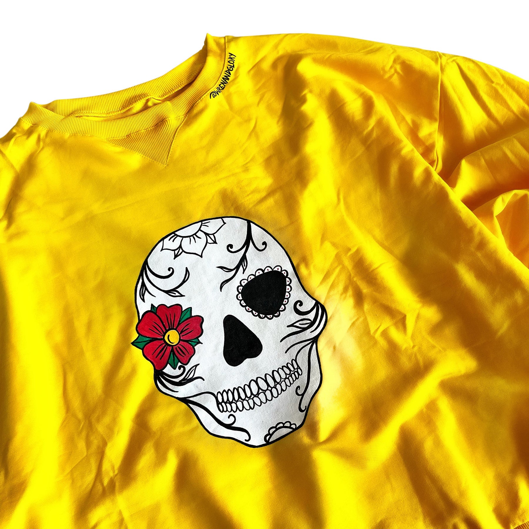 'SUGAR SKULL' PAINTED SWEATSHIRT