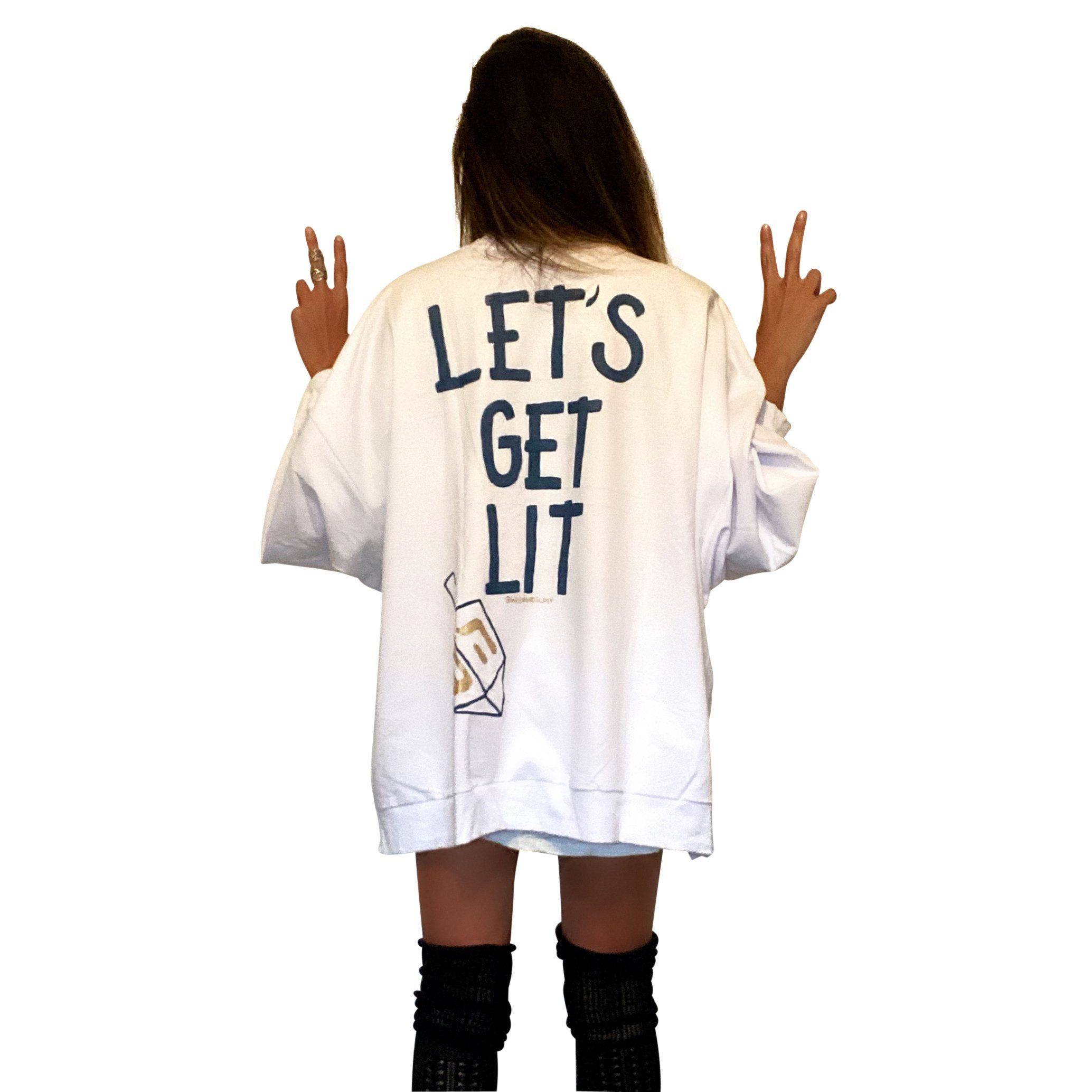 'UGLY HANUKKAH' PAINTED SWEATSHIRT