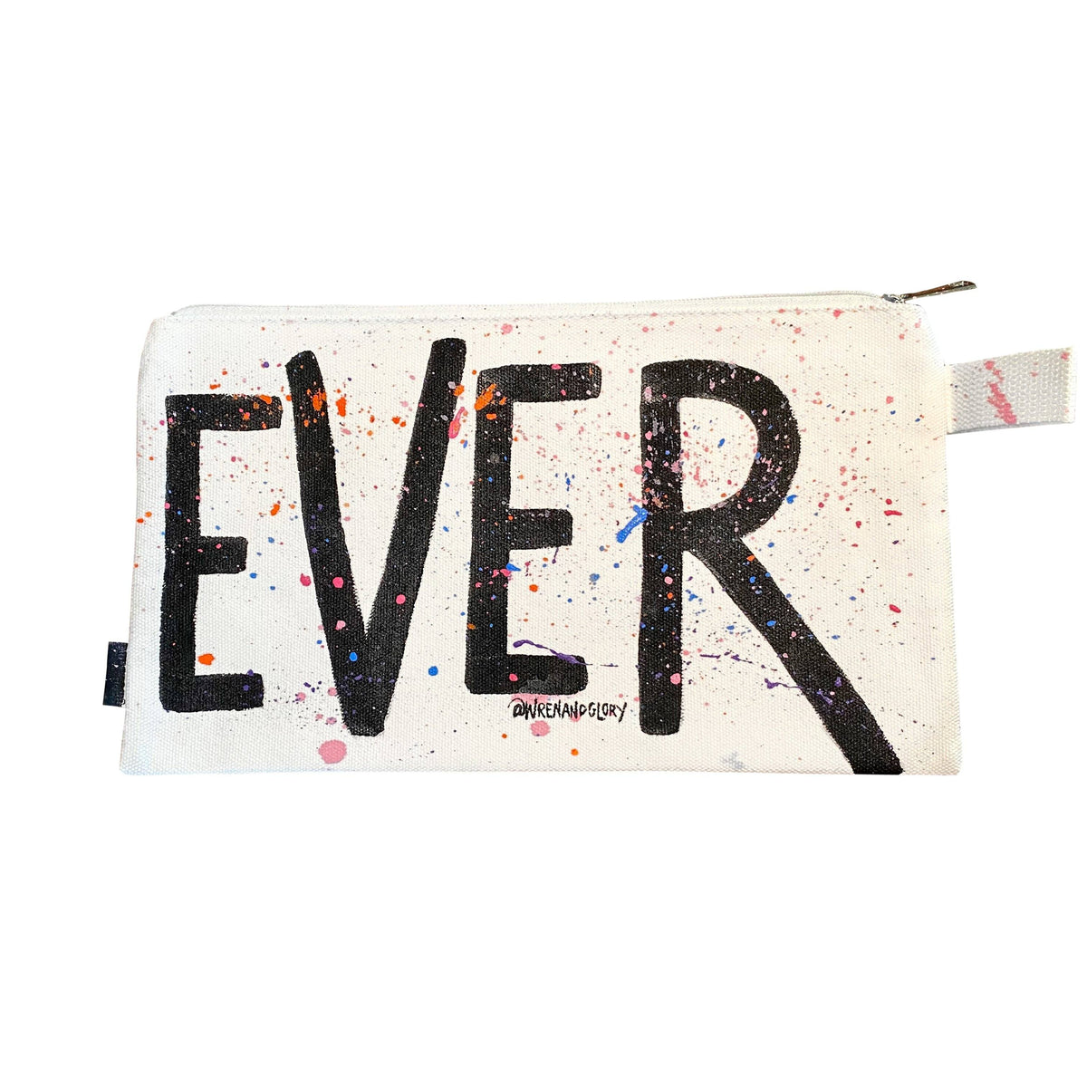'WHAT EVER' PAINTED POUCH