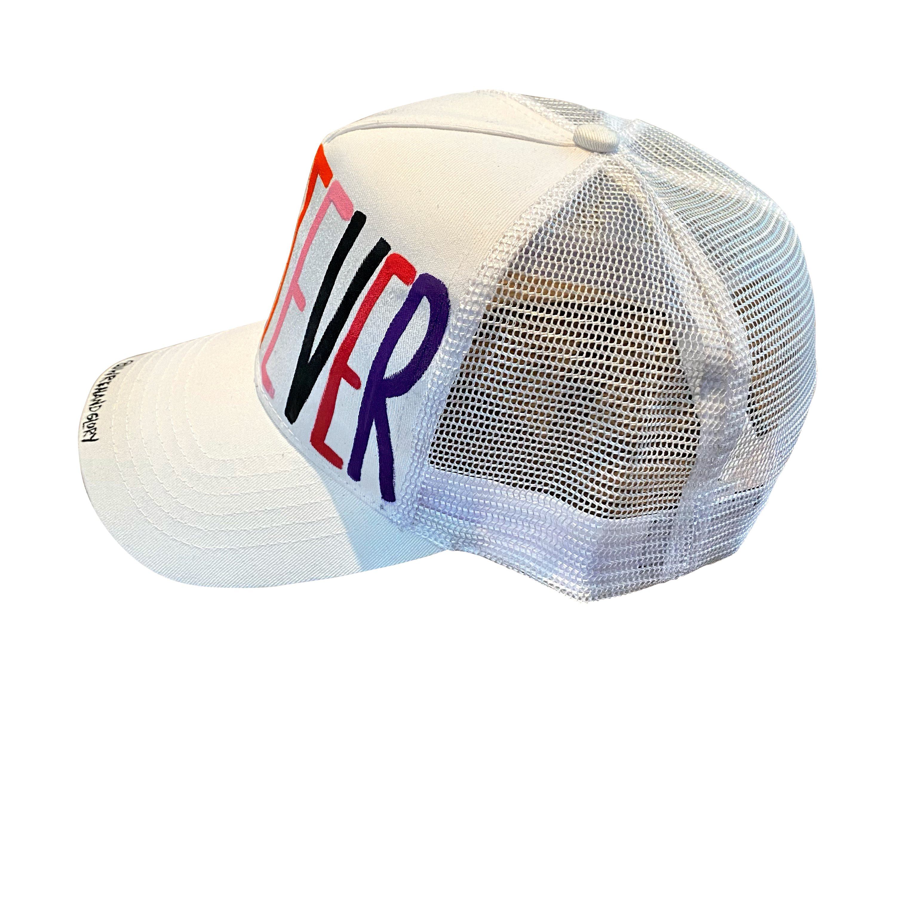 'WHATEVER' PAINTED HAT