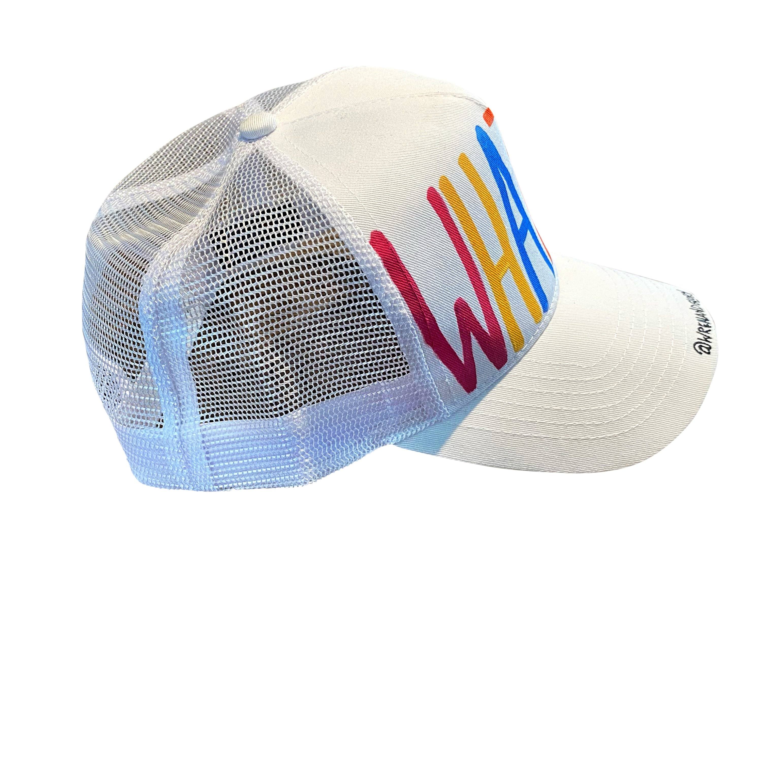'WHATEVER' PAINTED HAT