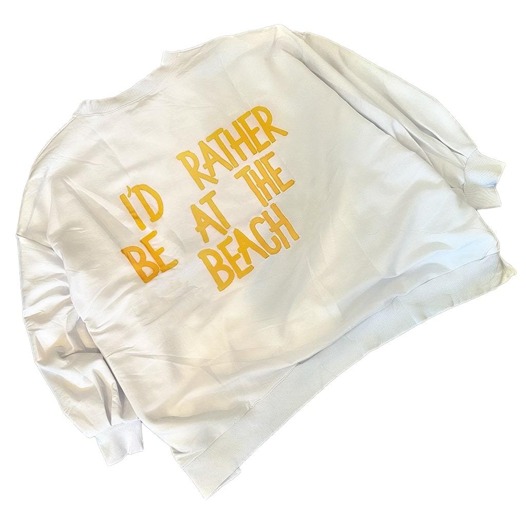 'BEACH TIME' PAINTED SWEATSHIRT