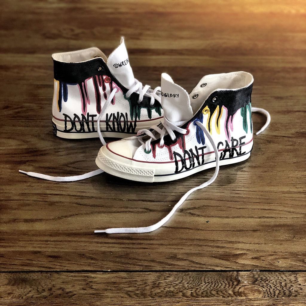 DRIP' PAINTED HIGH TOPS
