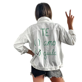'Te Amo Te Quila' Denim Jacket