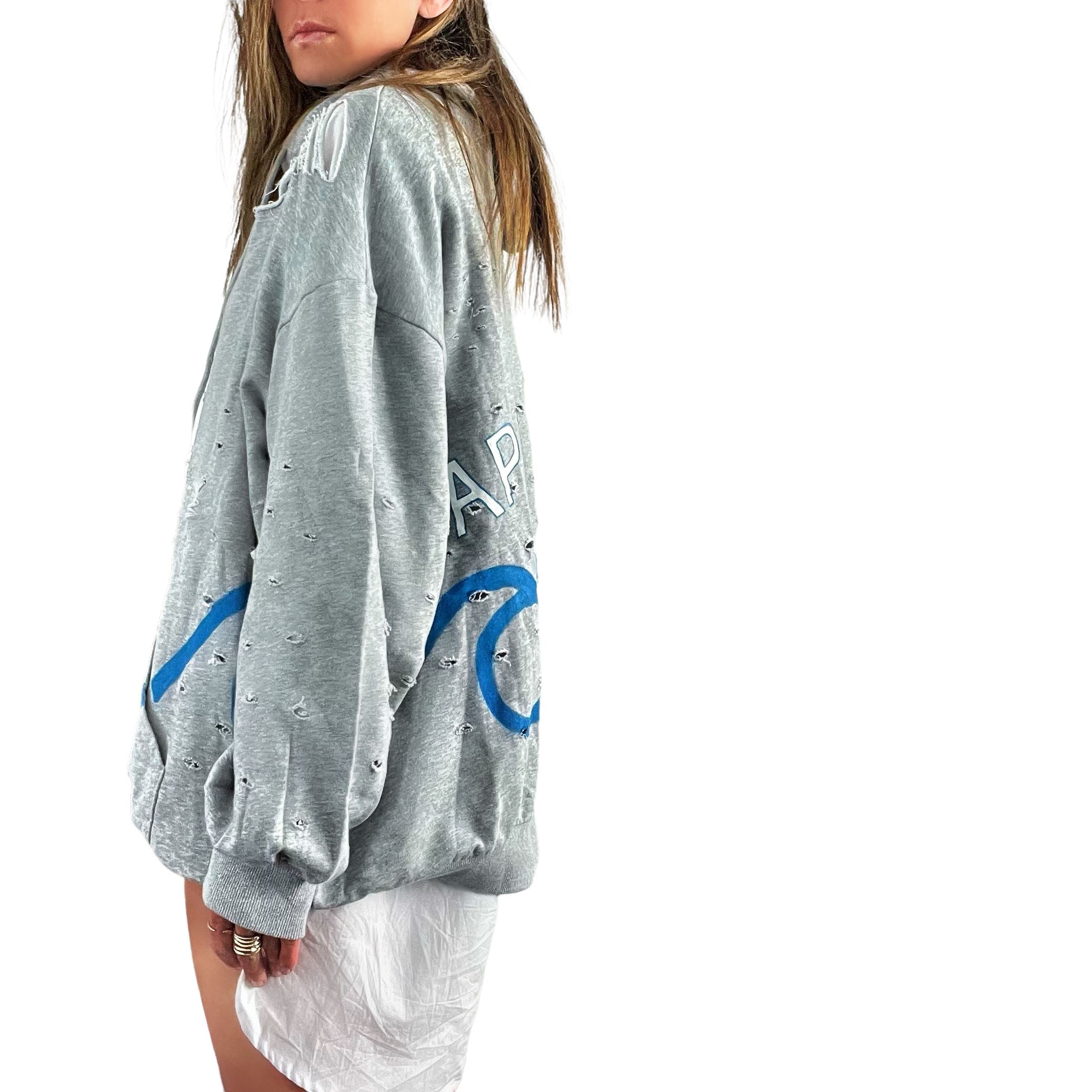 'Apres Sea' Painted Hoodie