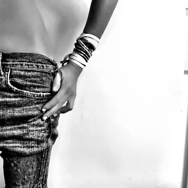 leather wrap bracelet