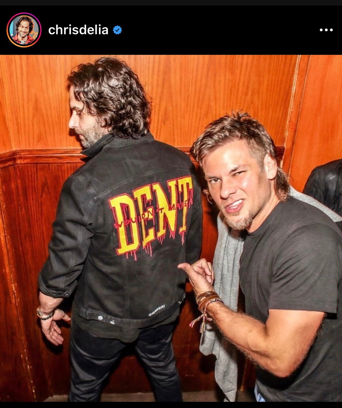 CHRIS D'ELIA IN HIS CUSTOM JACKET