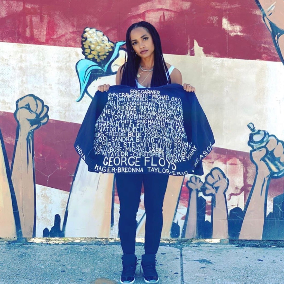 Rachel Lindsay in our Custom BLM Jacket