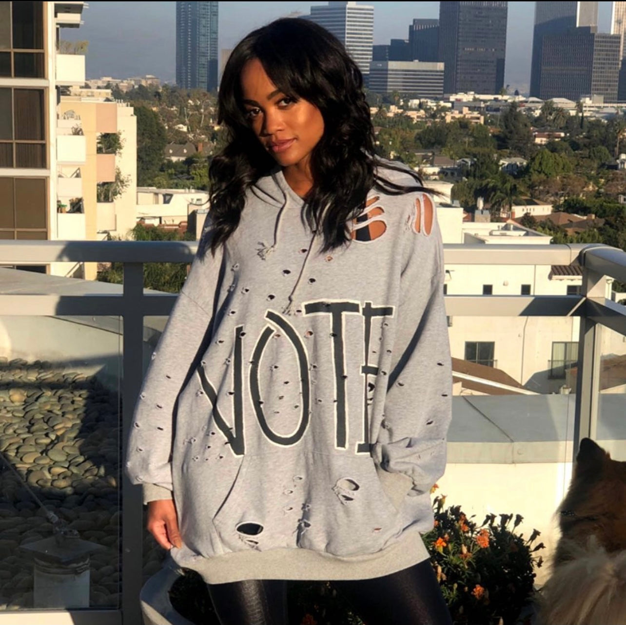 Rachel Lindsay in our 'Vote!' Hoodie