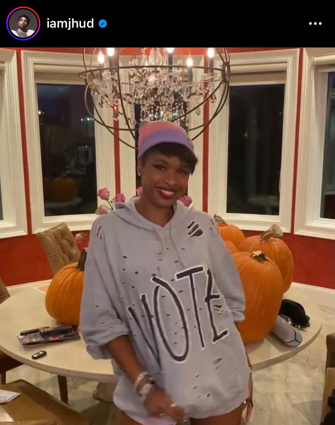 Jennifer Hudson (again again) in our 'Vote!' Hoodie