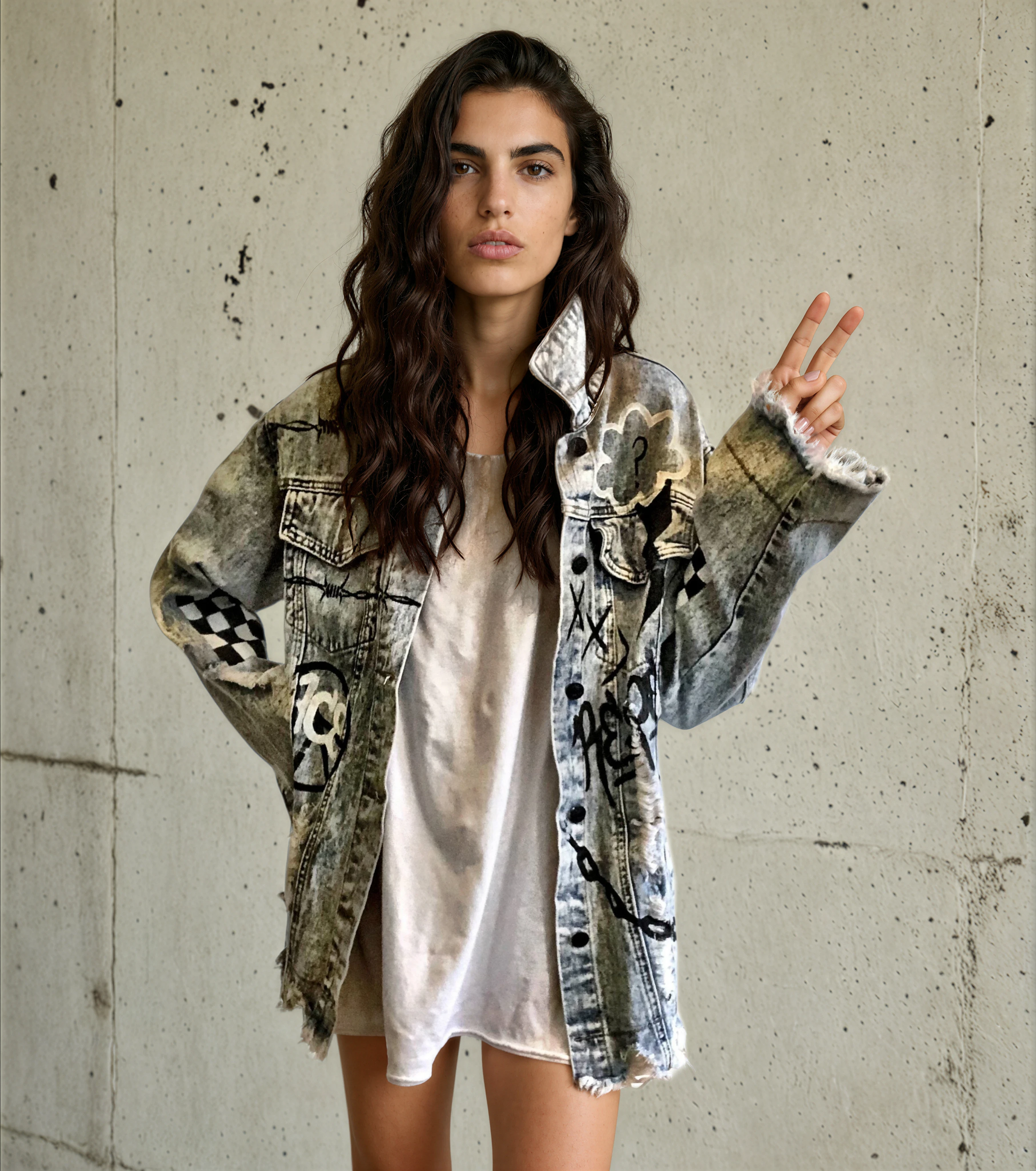 Hand-Painted Jackets – Denim & Leather | Wren + Glory