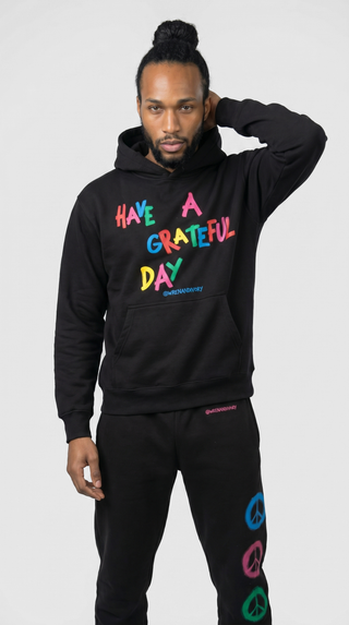 'Grateful' Painted Sweatshirt Set