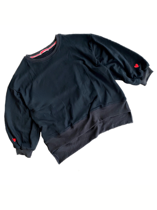 'RED, WHITE & BLUE LOVE' PAINTED SWEATSHIRT