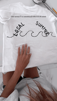 'Local Summer' Painted T Shirt