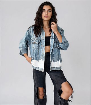 'NEVER FORGET' DENIM JACKET