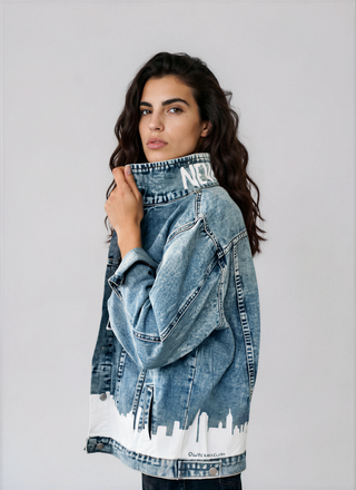 'NEVER FORGET' DENIM JACKET