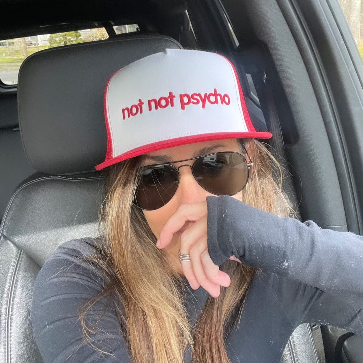 'Not Psycho' Trucker Hat