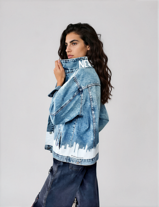 'NEVER FORGET' DENIM JACKET