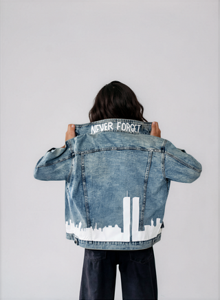 'NEVER FORGET' DENIM JACKET
